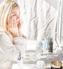 Forever Flawless makeup removal action with gentle cleansing