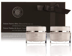 Forever Flawless peeling gel jar demonstrates exfoliation for at-home spa prep and refreshed skin