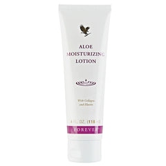 Forever Living Aloe Moisturizing Lotion bottle pump enables quick, mess-free hydration.