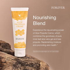 Forever Living Aloe Propolis Creme rich creamy texture on skin