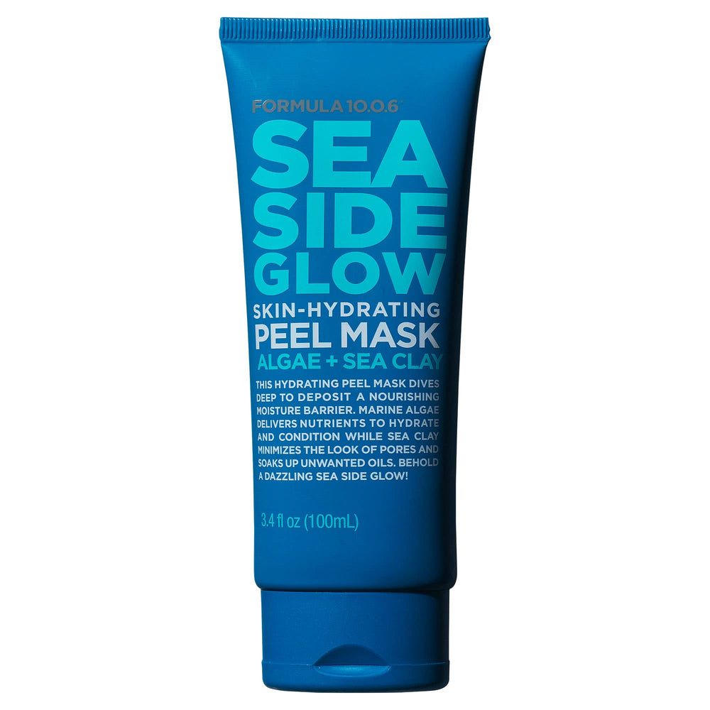FORMULA 10.0.6 Sea Side Glow mask packaging highlights hydration and balance