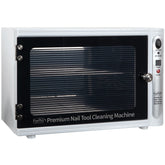 ForPro Premium UV Sanitizer shows towels on racks ready for sanitizing sessions