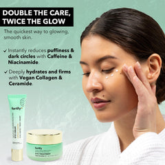 Fortify Skincare Total Rejuvenation Set eye care cream reduces puffiness and dark circles