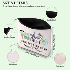 FOTAP F-things Mouse makeup bag zipper close for quick access to cosmetics