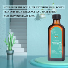Fovcos hair oil on glossy strands suggests silky, smooth, frizz-free results.