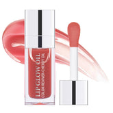 Fovcos Hydrating Lip Glow Oil packaging close-up highlighting premium design and shine