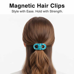 FOYA magnetic hair clips no-slip grip keeps hair in place.