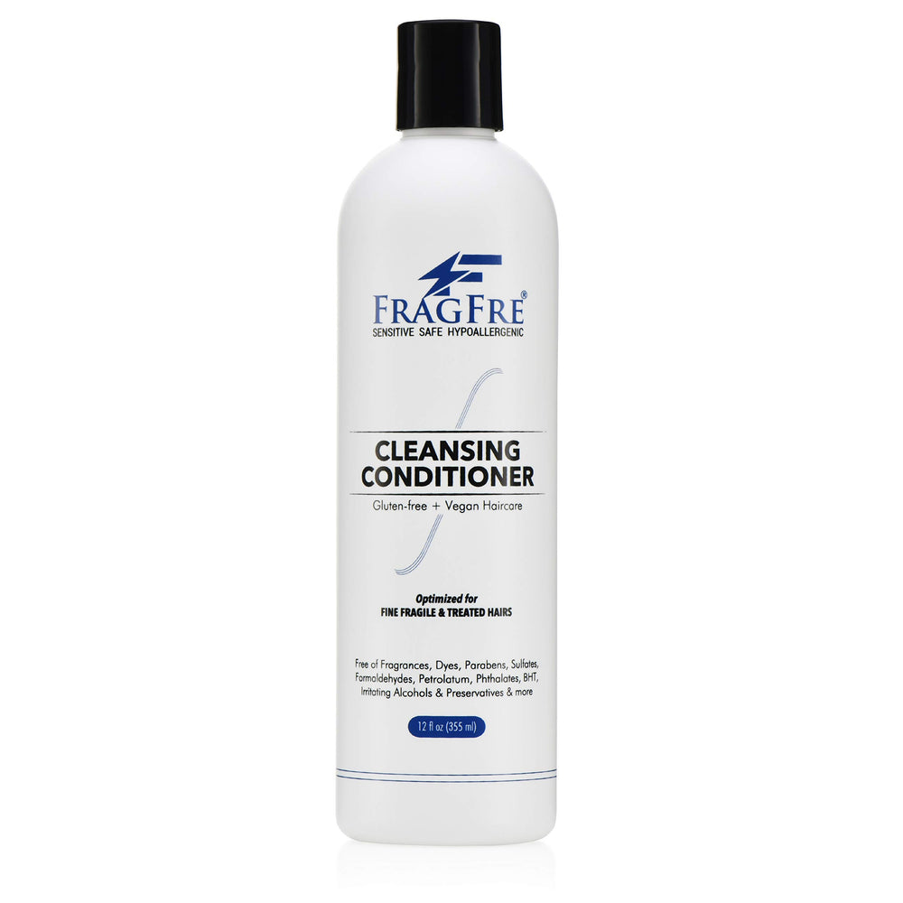 FRAGFRE cleansing conditioner bottle 12 oz showing gentle cleansing and conditioning for fine hair