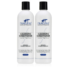 FRAGFRE cleansing conditioner bottle closeup for gentle cleansing of fine hair