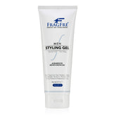 FRAGFRE men’s hair gel bottle showcases fragrance-free formula for all-day hold.