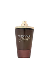 Fragrance World French Avenue Chocola Addict close-up shows leather note detail.