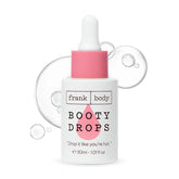 Booty Drops par frank body – bouteille élégante prête pour une hydratation légère.
