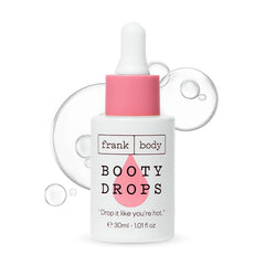 Booty Drops par frank body – bouteille élégante prête pour une hydratation légère.
