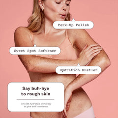 Application of Frank Body Coffee Scrub on skin demonstrating exfoliation and hydration potential.