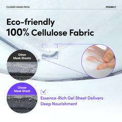FRANKLY fast-glow effect promising glassy skin and quick pore refinement