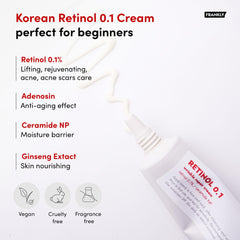 FRANKLY Retinol 0.1% Cream ceramides inset highlighting moisture-rich formula