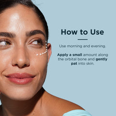 FRÉ Brighten Me eye cream packaging emphasizing clean vegan formula and recyclable tube