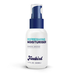Freebird Scalp Moisturizer bottle-front showing refreshing hydration for bald heads.