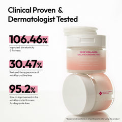 FreeGo Deep Collagen pad on skin during toner application for brightness