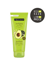 Freeman avocado oatmeal masque bowl with spatula, soothing routine for normal to combination skin.