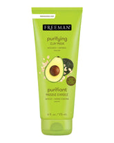 Freeman avocado oatmeal masque jar on counter, nourishing care for normal to combination skin.