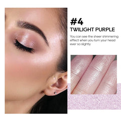 FREEORR Baked Highlighter Mermaid Pink swatch enhances cheek luminosity with a playful tint.