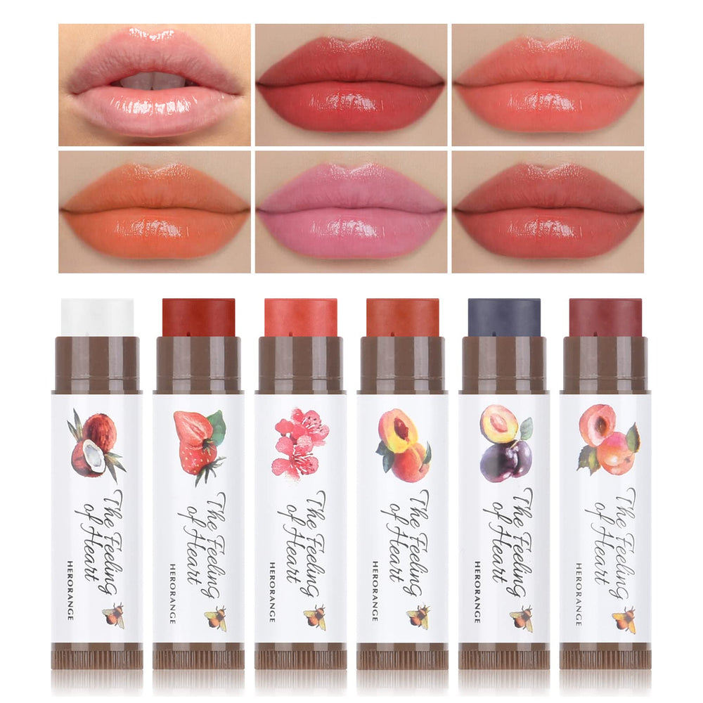 FREEORR strawberry tinted lip balm for instant hydration and subtle color
