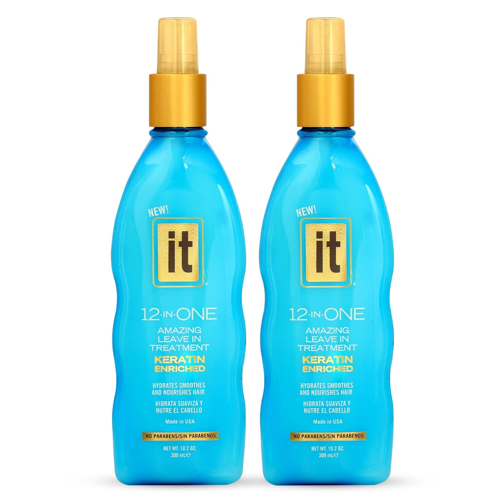 Freeze It 12-in-One leave-in bottle hydrates, smooths, and protects all hair types.