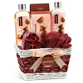 Freida and Joe Coconut Spa Gift Basket shower gel for hydrating skin