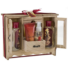 Freida and Joe curio cabinet presentation for an elegant gift display.