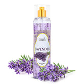 Freida and Joe Lavender Body Spray bottle for daily refreshing fragrance.