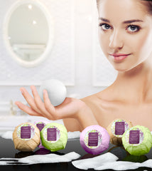 Freida and Joe yoga sunrise bath bomb with a bright fragrance to revitalize moments.