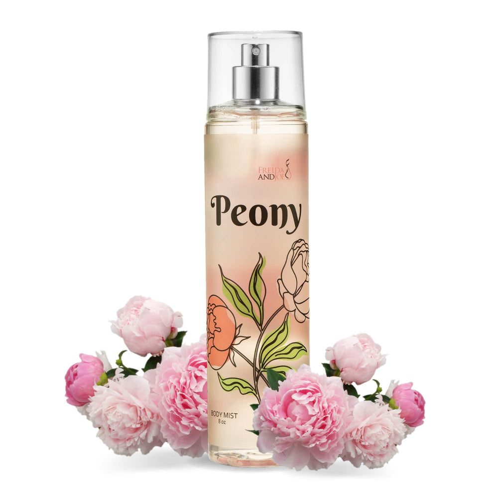 Freida and Joe Peony Elegance bottle pour for a light floral refresh.