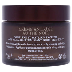 Fresh Black Tea Advanced Age Renewal Cream jar texture swirl for smooth application