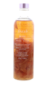 Fresh Rose Deep Hydration Toner bottle front, rose-infused hydration for refreshed skin.