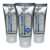 Freshscent 1oz body wash tube front view, ideal guest amenities for hotels and vacation rentals