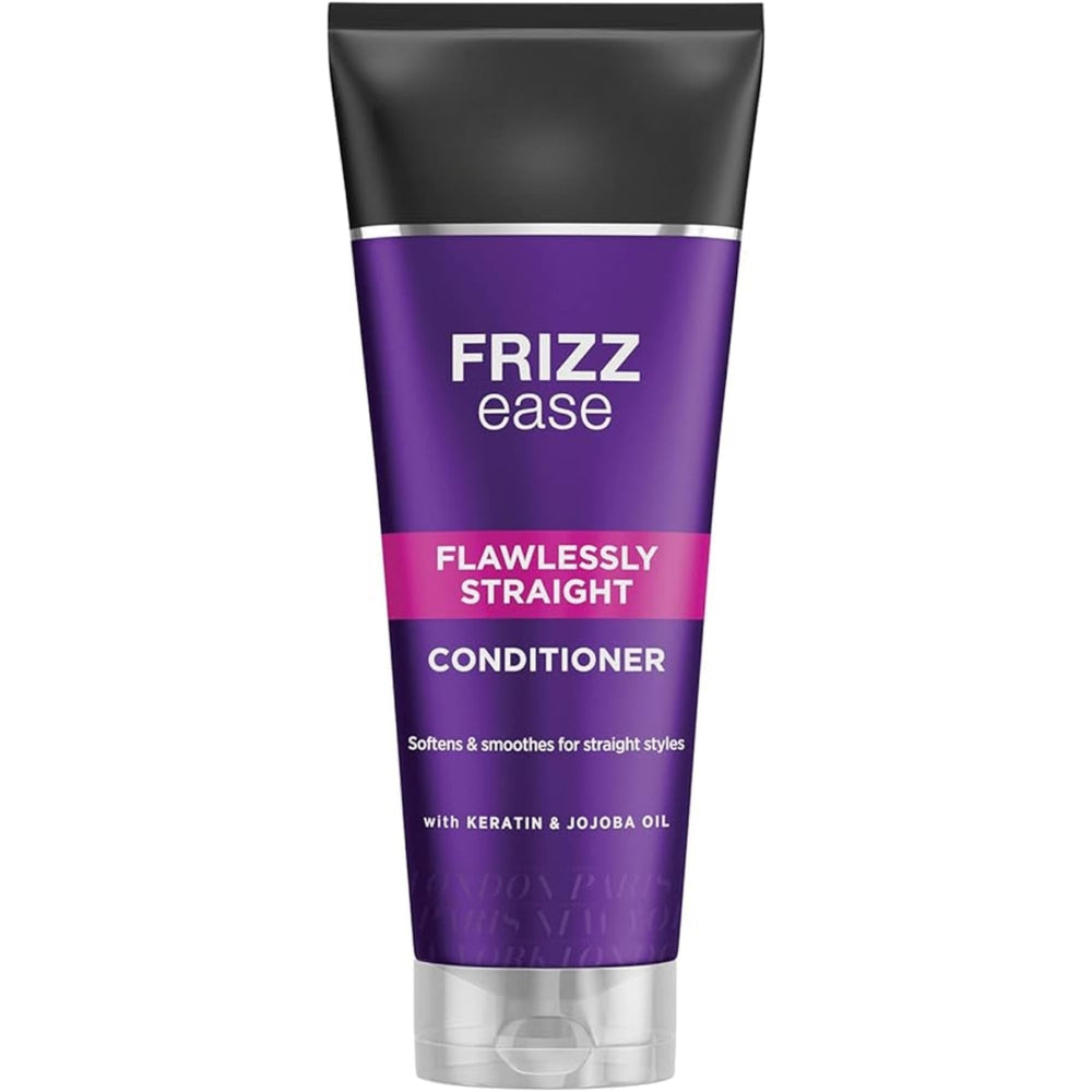 Frizz Ease Flawlessly Straight Conditioner bottle front, smooth hydration boost