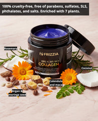 Frizzia Ultra Collagen Hair Mask bottle pump ensures mess-free, even distribution.