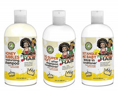FroBabies Hair Honey Bubbles moisturizing shampoo bottle for gentle cleansing of delicate curls.
