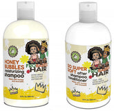 FroBabies Hair Honey Bubbles shampoo bottle showing gentle cleansing and moisture