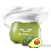 FRUDIA Avocado Relief Face Cream bottle showing calm hydration for dry skin