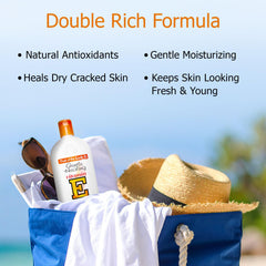 Fruit of the Earth Vitamin E Lotion 16oz flip-top bottle for quick, mess-free reapplication