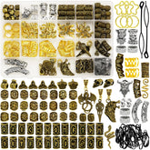 Fscwlmon Viking dreadlock beads for bold braid accents and quick customization