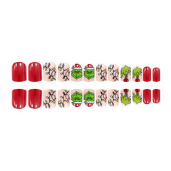 FUKIDOG short square petite press-on nails for quick at-home manicures.
