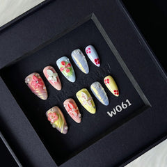 Full cover nails with French tip design for quick glam.