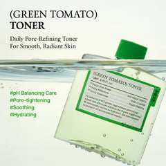 FULLY Tonique Tomate Verte, versement doux, prépare la peau pour la routine.