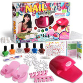 FunKidz nail art kit with colors for kids for at-home creativity.
