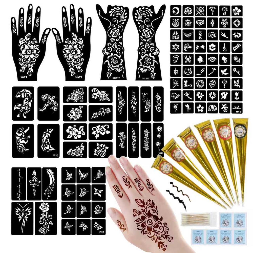 Funtigee 95pcs tattoo templates for custom body art designs