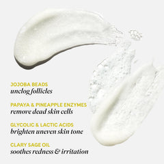 Close-up of Fur Silk Scrub texture showing silky beads and creamy base for exfoliation.