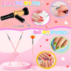 FUSPWEAO Kids Nail Polish Set glitter powders for dazzling effects